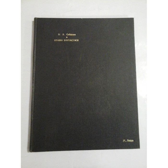 STUDII  SINTACTICE  ASUPRA CONJUNCTIUNII '' CUM "  (1902) -  D. Dem. EVOLCEANU -  RECESIUNE de MIHAIL B. CALOIANU  